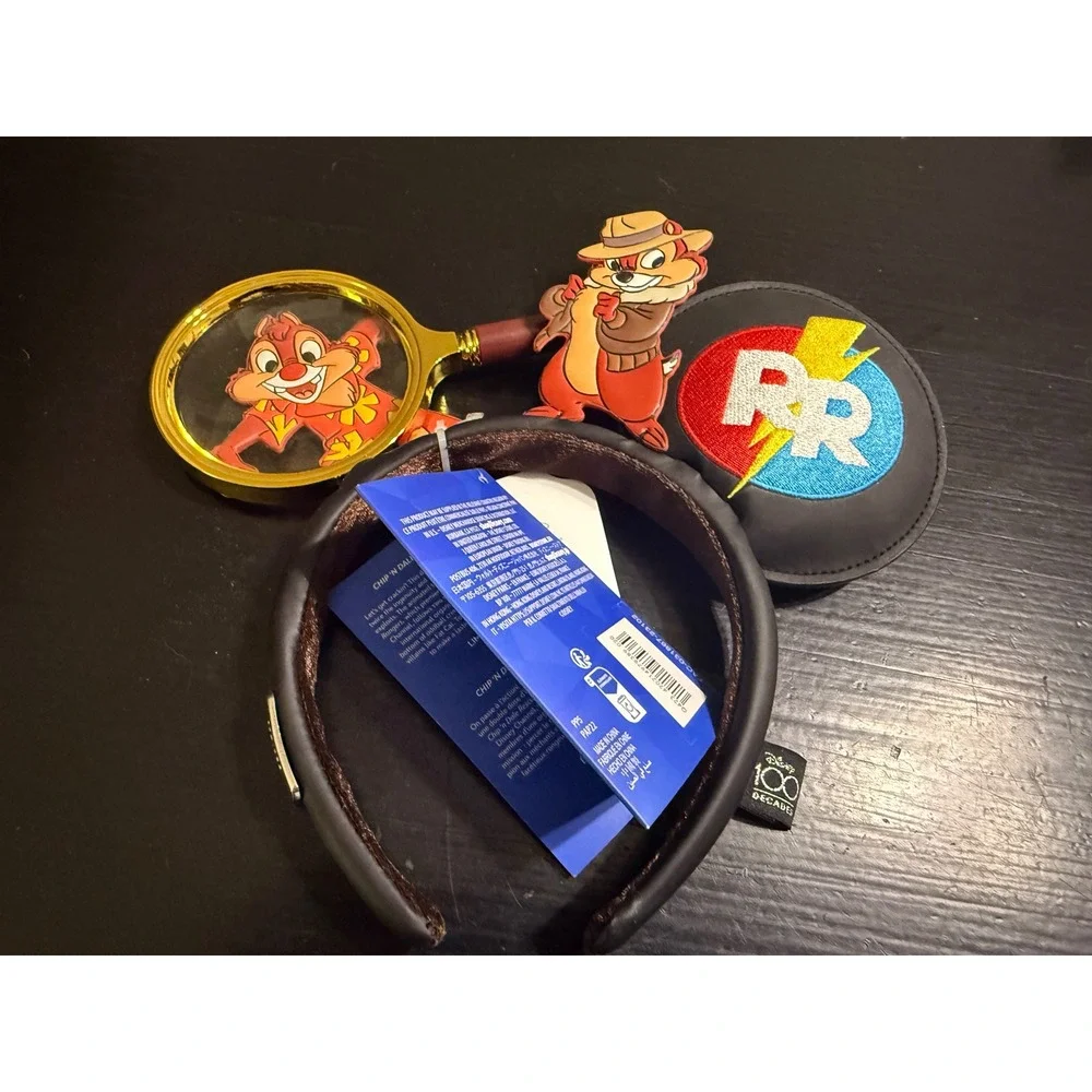 Disney 100 Decades Chip n Dale Rescue Rangers Ear Headband 80s NWT Limited